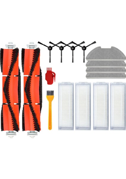 Xiaomi Mi Için Robot Vakum Paspas 2 Pro/lite MJST1SHW Mjstl Hepa Filtre Paspas Bezi Ana Yan Fırça Elektrikli Süpürge Parçaları (Yurt Dışından)