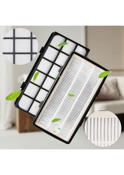 Rowenta X-Trem Power Cyclonic Için 2 Parça Hepa Filtre Seti RO6984EA RO6941EA RO6963EA RO6921EA RO6971EA RO6993EA (Yurt Dışından) modelleri