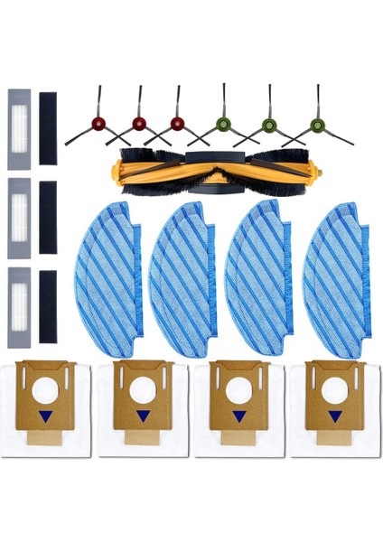 Yedek Parçalar Ana Fırça Yan Fırça Hepa Filtre Ecovacs N8 N8 Pro T8 T8 Aıvı T9 Elektrikli Süpürge Aksesuarları (Yurt Dışından)