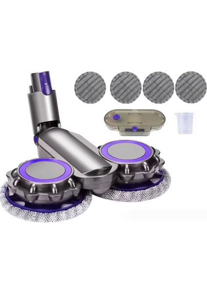 Dyson V6 V7 V8 V11 V10 V15 Elektrikli Süpürge Eki Elektrikli Zemin Paspas Kafası Su Deposu + Mops + Ölçme Kabı (Yurt Dışından)