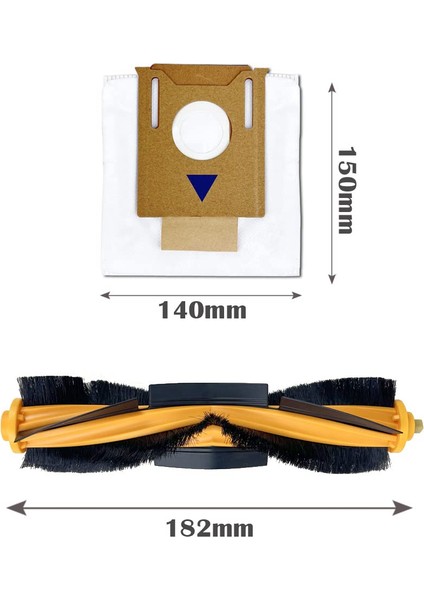 Yedek Parçalar Ana Fırça Yan Fırça Hepa Filtre Ecovacs N8 N8 Pro T8 T8 Aıvı T9 Elektrikli Süpürge Aksesuarları (Yurt Dışından)