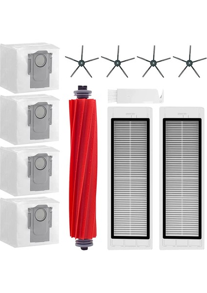 Toz Torbası Yan Fırça Filtresi Toz Torbası Roborock Q5ROBOTIC Elektrikli Süpürge Için Yedek Aksesuar Kitleri (Yurt Dışından)