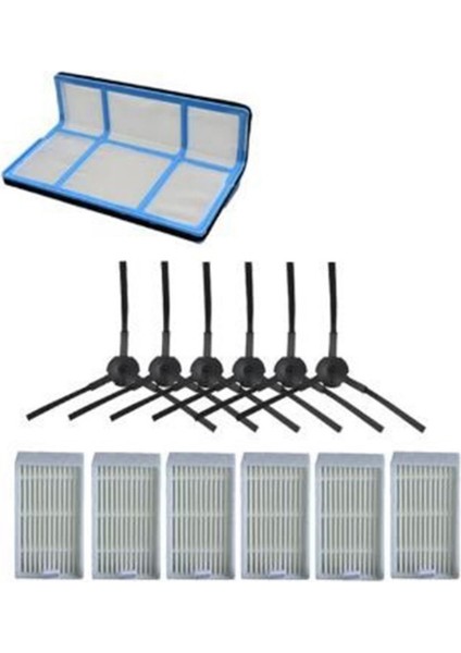 18 Adet V55 Pro Paspas Bezi Yan Fırça Hepa Filtre Ilife V55 Pro Robotlu Süpürge Ana Filtre Yaması Değiştirme (Yurt Dışından) modelleri