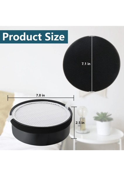 Levoıt Hava Temizleyici LV-H132-RF LV-H132 Modelleri Için Yedek Filtre, 3'ü 1 Arada Ön, H13 True Hepa, Aktif Karbon Filtre (Yurt Dışından)