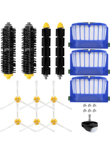 Ana Yan Fırça Hepa Filtre Roomba 600 Serisi Için 605 606 610 615 620 625 630 632 639 650 660 671 675 681 696 Parçaları (Yurt Dışından) modelleri
