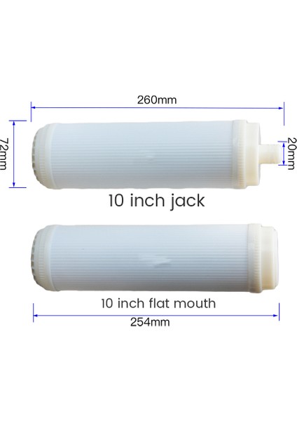 10 Inç Soket Tipi Uf Içi Boş Fiber Ultrafiltrasyon Membran Filtresi 0.01 Mikrometre Yüksek Akışlı Membran Uf Kuru (Yurt Dışından) modelleri