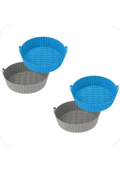 Adet Silikon Fırın Tepsisi 7.5 Inç 3 Ila 5 Litre Yeniden Kullanılabilir Yuvarlak Hava Fritöz Fırın Aksesuarları (Yurt Dışından) fiyatları