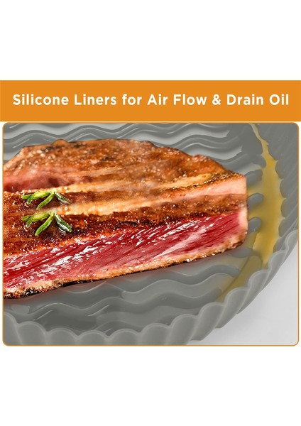 Adet Silikon Fırın Tepsisi 7.5 Inç 3 Ila 5 Litre Yeniden Kullanılabilir Yuvarlak Hava Fritöz Fırın Aksesuarları (Yurt Dışından) indirimleri