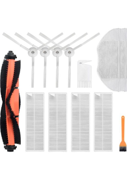 13 Adet Xiaomi Mijia G1 Ana Fırça Yan Fırça Filtresi Xiaomi Mijia G1 Robotlu Süpürge Aksesuarları (Yurt Dışından)