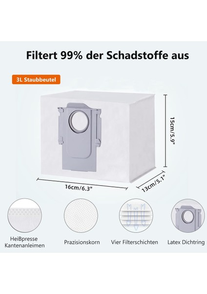 Roborock S8 Pro Ultra Aksesuar Seti, Toz Torbası Mendil Mop Yan Fırçaları, Yedek Parçalar Vakum Robotu Aksesuarları (Yurt Dışından) fırsatları