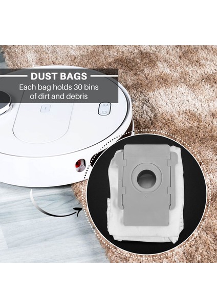 Irobot Roomba I7 I7+/plus Için 3 Adet Temiz Robot Parçaları Otomatik Kir Bertaraf Torbaları (Yurt Dışından)