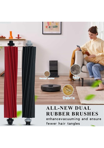 Roborock Q8 Max Q8 Max + Q5 Pro Q5 Pro + Robot Yedek Parça Vakum Ana Yan Fırça Hepa Filtre Paspas Toz Torbası (Yurt Dışından) fiyatları