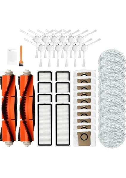 Xiaomi Mijia Omni B101CN Hepsi Bir Arada/dreame S10 Pro Yedek Parça Ana Yan Fırça Hepa Filtre Paspas Bezi Toz Torbası Kiti (Yurt Dışından)
