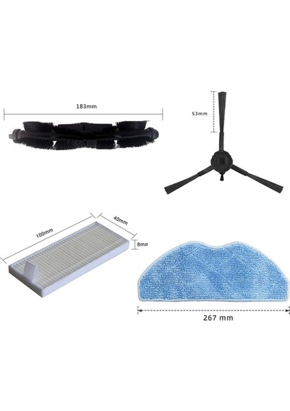 Hepa Filtre Paspas Bezi 360 S8 /s8 Plus/tcl Sweeva 6000 6500 Robotlu Süpürge Yedek Parça Aksesuarları (Yurt Dışından)