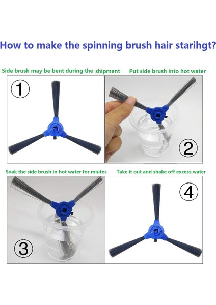 Yedek Kit Uyumlu Eufy Robovac 11S Robovac 30 Robovac 30C Robovac 15C Robovac 12 Aksesuarları, Vakum Filtreleri, Yan Fırçalar, Döner Fırça, 14'lü Paket (Yurt Dışından) indirimleri