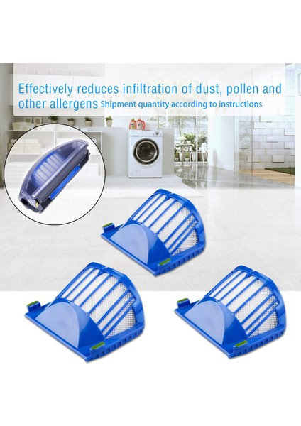 Irobot Roomba 500 600 Serisi 528 552 564 610 630 650 660 670 Elektrikli Süpürge Aksesuarları Için 2 Adet Hepa Filtre Yedeği (Yurt Dışından)