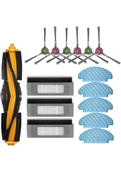 Ecovacs Debot Ozmo N7/950/920 Hibrit Elektrikli Süpürge Parçaları Için Yedek Ana Yan Fırça Su Tankı Filtresi Paspası (Yurt Dışından)