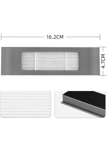 Ecovacs Debot Ozmo N7/950/920 Hibrit Elektrikli Süpürge Parçaları Için Yedek Ana Yan Fırça Su Tankı Filtresi Paspası (Yurt Dışından)