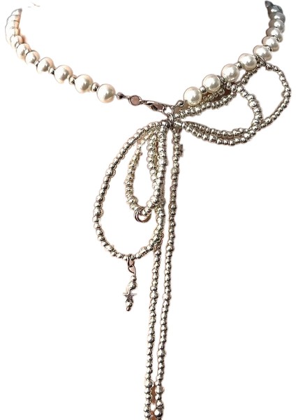 Punk Ağır Ağırlık Çok Katmanlı Püsküllü Yaka Zinciri (Yurt Dışından)