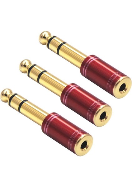 6.3 mm Stereo Erkek To 3.5 mm Dişi Kaliteli Çevirici Kırmızı fırsatları