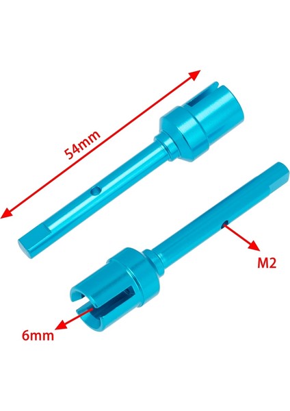 Metal Merkezi Tahrik Mili ve Pervane Bağlantı Seti Tamiya Tt-02 TT-02B TT02 TT02B 1/10 Rc Araba Yükseltme Parçaları, 2 (Yurt Dışından)