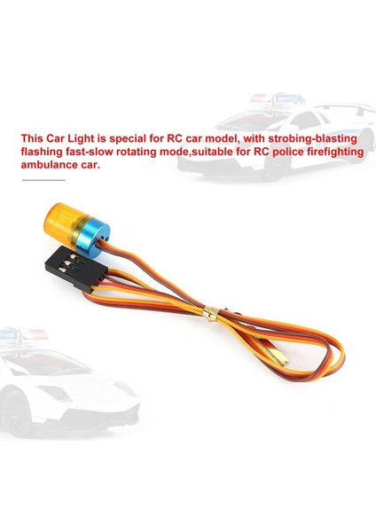 LED Lamba Yanıp Sönen/yanıp Sönen/dönen Işık 1/10 Rc Model Araba Için 1:14 Tamiya Traktör Rc Mühendislik Kamyon, Mavi (Yurt Dışından)