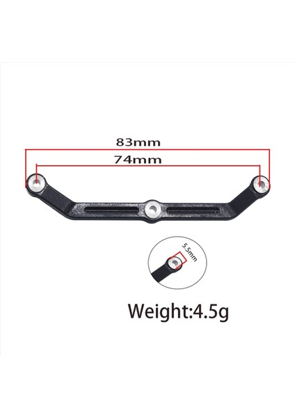 Metal Direksiyon Bağlantısı ve Servo Kolu Korna 9748 Traxxas TRX4M Trx-4m 1/18 Rc Paletli Araba Yükseltme Parçaları Aksesuarları, 3 (Yurt Dışından)