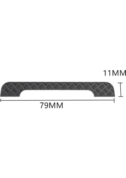 Metal Çelik Kuyruk Çatı Kızak Plakası Trim Dekoratif Levha Traxxas TRX4M Defender 1/18 Rc Paletli Araba Yükseltme Parçaları, 2 (Yurt Dışından)