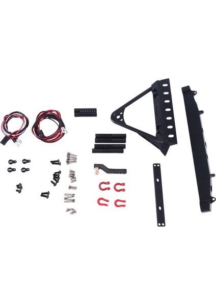 Metal Ön ve Arka Tampon Işıkları ile Eksenel SCX10 90046 SCX10 Iıı AXI03007 Traxxas Trx4 1/10 Rc Paletli Araba (Yurt Dışından)