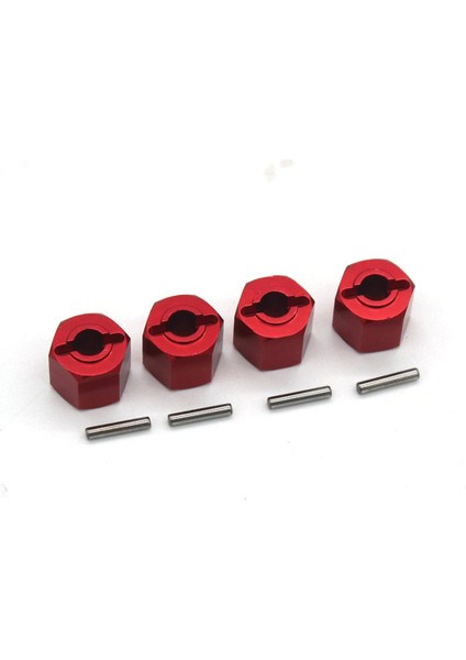 Metal 12MM Tekerlek Altıgen Hub Adaptörü Zd Yarış Dbx-10 DBX10 1/10 Rc Araba Yükseltme Parçaları Aksesuarları, Kırmızı (Yurt Dışından)