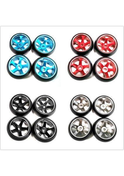 Sert Plastik Drift Lastik Lastikleri Metal Jant Wltoys 284131 K969 K989 Kyosho Mini-Z 1/28 Rc Araba Yükseltme Parçaları, 2 (Yurt Dışından)