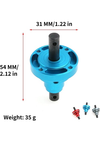 Metal Diferansiyel Kilidi Diferansiyel Soyunma Makarası 1/10 Traxxas Maxx Widemaxx Canavar Kamyon Rc Araba Yükseltme Parçaları, 2 (Yurt Dışından)