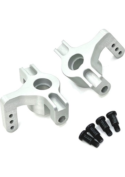 Wltoys Için Metal Ön Direksiyon Bloğu Direksiyon Kupası 104009 104016 104018 12401 12402-A 12404 12409 Yükseltme Parçaları, Gümüş (Yurt Dışından)