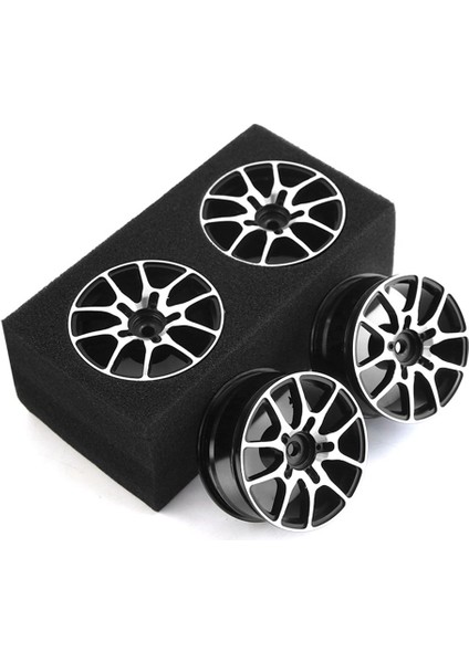 Adet 1/10 Rc On-Road Drift Araba Yarışı 52MM Metal Jant Tekerlek Hub Tamiya Kyosho Hsp Hpı Sakura Traxxas, Siyah (Yurt Dışından)