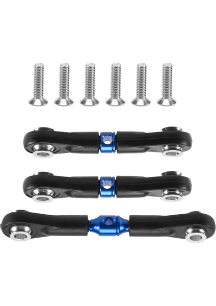 3 Adet Direksiyon Bağlantı Çubuğu Servo Çubuk Tamiya Tt-02 TT-02T TT02 TT02T 1/10 Rc Araba Yükseltme Parçaları Aksesuarları, Mavi (Yurt Dışından)