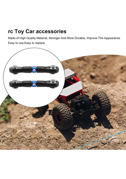 3 Adet Direksiyon Bağlantı Çubuğu Servo Çubuk Tamiya Tt-02 TT-02T TT02 TT02T 1/10 Rc Araba Yükseltme Parçaları Aksesuarları, Mavi (Yurt Dışından)