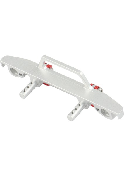 Cnc Metal Ön Tampon Kanca ile 1/24 Rc Paletli Araba Eksenel SCX24 90081 Yükseltme Parçaları, Gümüş (Yurt Dışından)