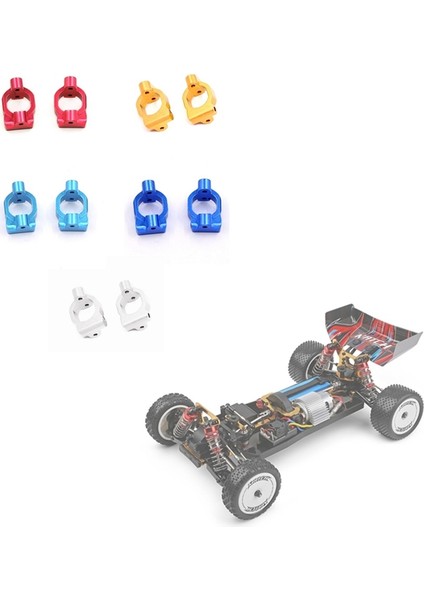2 Adet Alüminyum Alaşımlı Ön C Hub Taşıyıcı Tekeri Blok C Koltuk Wltoys 104001 1/10 Rc Araba Yükseltme Aksesuarları, Kırmızı (Yurt Dışından)