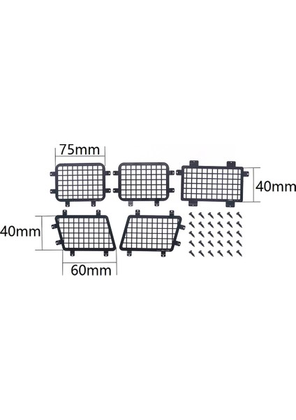 MN86S MN86 MN86KS MN86K Mn G500 Metal Stereoskopik Pencere Ağı Koruyucu Net Rc Araba Yükseltme Parçaları Aksesuarları (Yurt Dışından)
