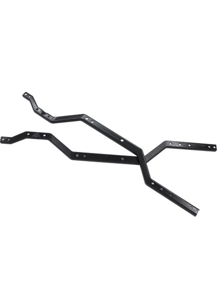 Adet Metal Kirişli Yan Çerçeve Şasi Rayları 1/18 Rc Paletli Araba TRX4M Trx4-M Yükseltme Parçası, Siyah (Yurt Dışından)