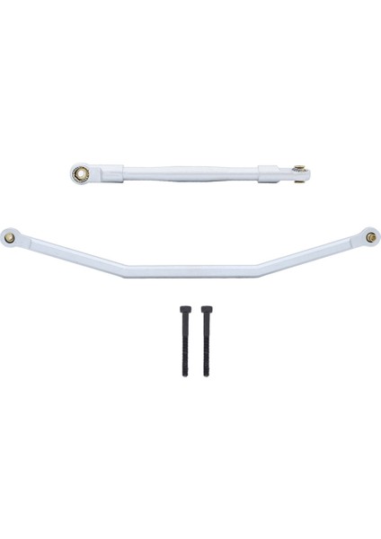 Metal Direksiyon Çubuğu Servo Bağlantı Çubuğu Eksenel RBX10 Ryft 1/10 Rc Paletli Araba Yükseltme Parçaları Aksesuarları, Gümüş (Yurt Dışından)