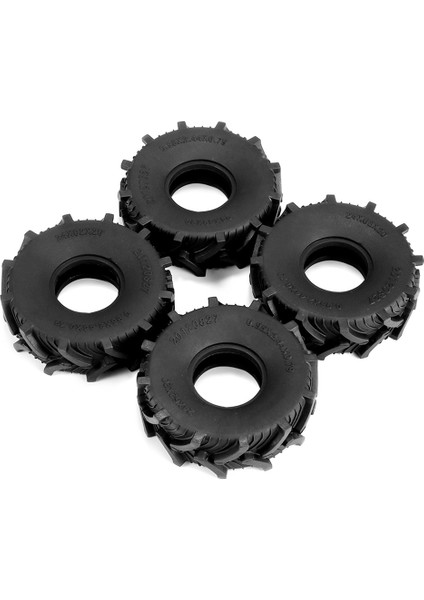 4 Adet 62X20MM 1.0 Çamur Arazi Jant Lastiği Lastik Lastik Eksenel SCX24 AX24 FCX24 TRX4M 1/18 1/24 Rc Paletli Araba Parçaları (Yurt Dışından)
