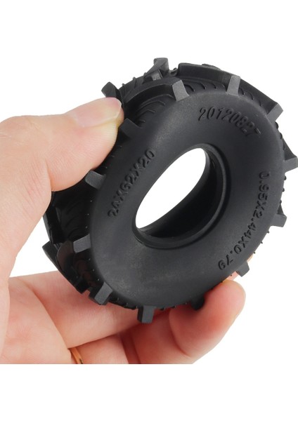 4 Adet 62X20MM 1.0 Çamur Arazi Jant Lastiği Lastik Lastik Eksenel SCX24 AX24 FCX24 TRX4M 1/18 1/24 Rc Paletli Araba Parçaları (Yurt Dışından)