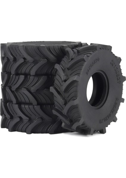 4 Adet 62X20MM 1.0 Çamur Arazi Jant Lastiği Lastik Lastik Eksenel SCX24 AX24 FCX24 TRX4M 1/18 1/24 Rc Paletli Araba Parçaları (Yurt Dışından)