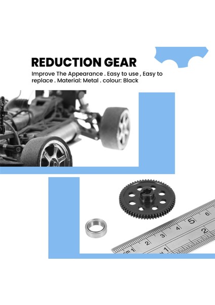 Metal 60 T Ana Dişli Azaltma Dişlisi 7640 Traxxas Latrax Teton 1/18 Rc Araba Yükseltme Parçaları Aksesuarları (Yurt Dışından)
