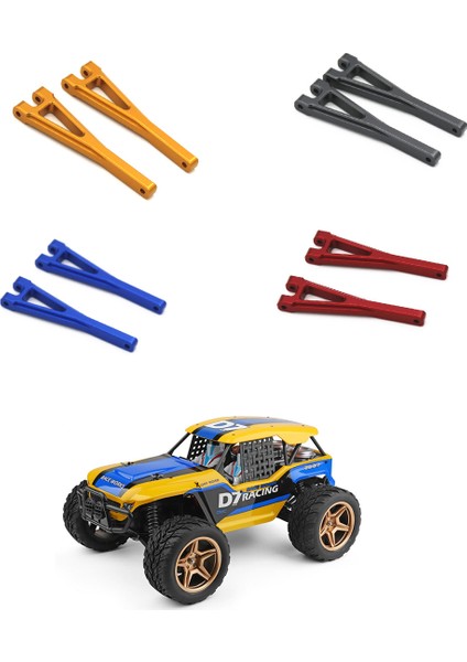 Wltoys 104009 12402-A Rc Araba Yükseltme Parçaları Aksesuarları Için Metal Ön Üst Süspansiyon Kolu, Kırmızı (Yurt Dışından)