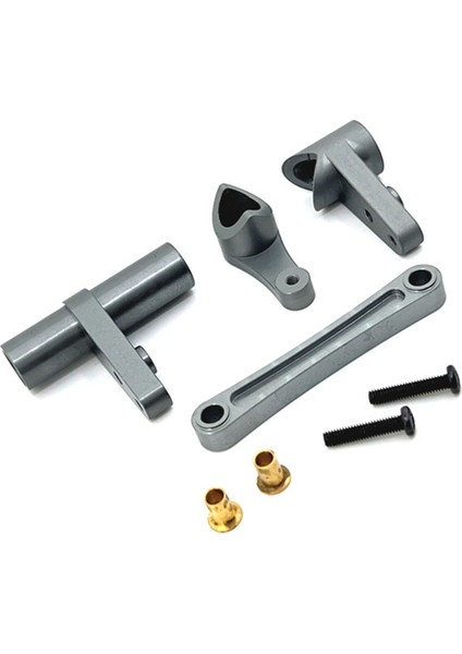 Wltoys Için Metal Direksiyon Düzeneği 104009 104016 104018 12401 12402-A 12403 12404 12409 Yükseltme Parçaları, Titanyum Renk (Yurt Dışından)