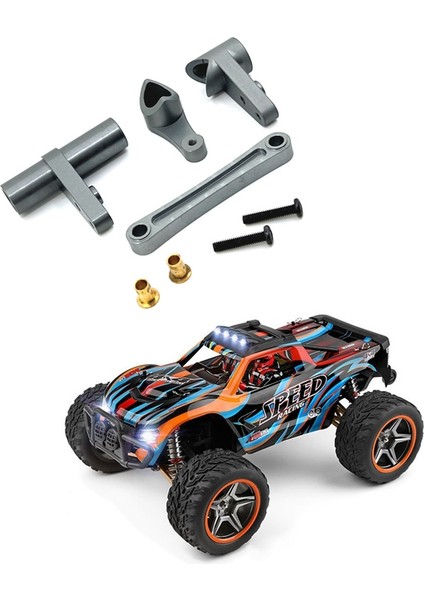 Wltoys Için Metal Direksiyon Düzeneği 104009 104016 104018 12401 12402-A 12403 12404 12409 Yükseltme Parçaları, Titanyum Renk (Yurt Dışından)
