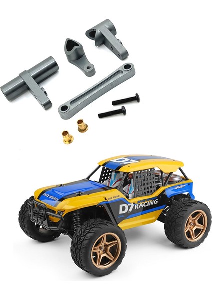 Wltoys Için Metal Direksiyon Düzeneği 104009 104016 104018 12401 12402-A 12403 12404 12409 Yükseltme Parçaları, Titanyum Renk (Yurt Dışından)