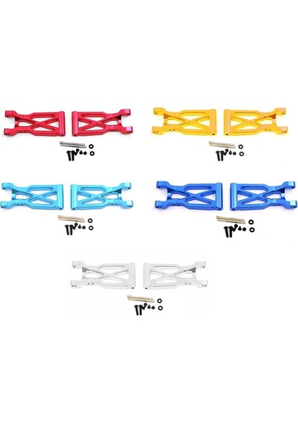 2 Adet Alüminyum Alaşımlı Arka Süspansiyon Kolu Salıncak Kolları Wltoys 104001 1/10 Rc Araba Yükseltme Parçaları Aksesuarları, Kırmızı (Yurt Dışından)
